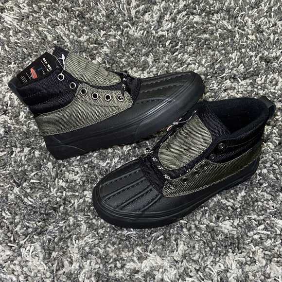 New VANS Sk8-Hi Del Pato MTE in Black Olive Green Army